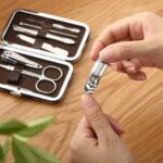 Manicure set leather