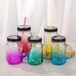 Manson cup with straw