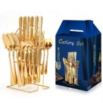 Gold cutlery set